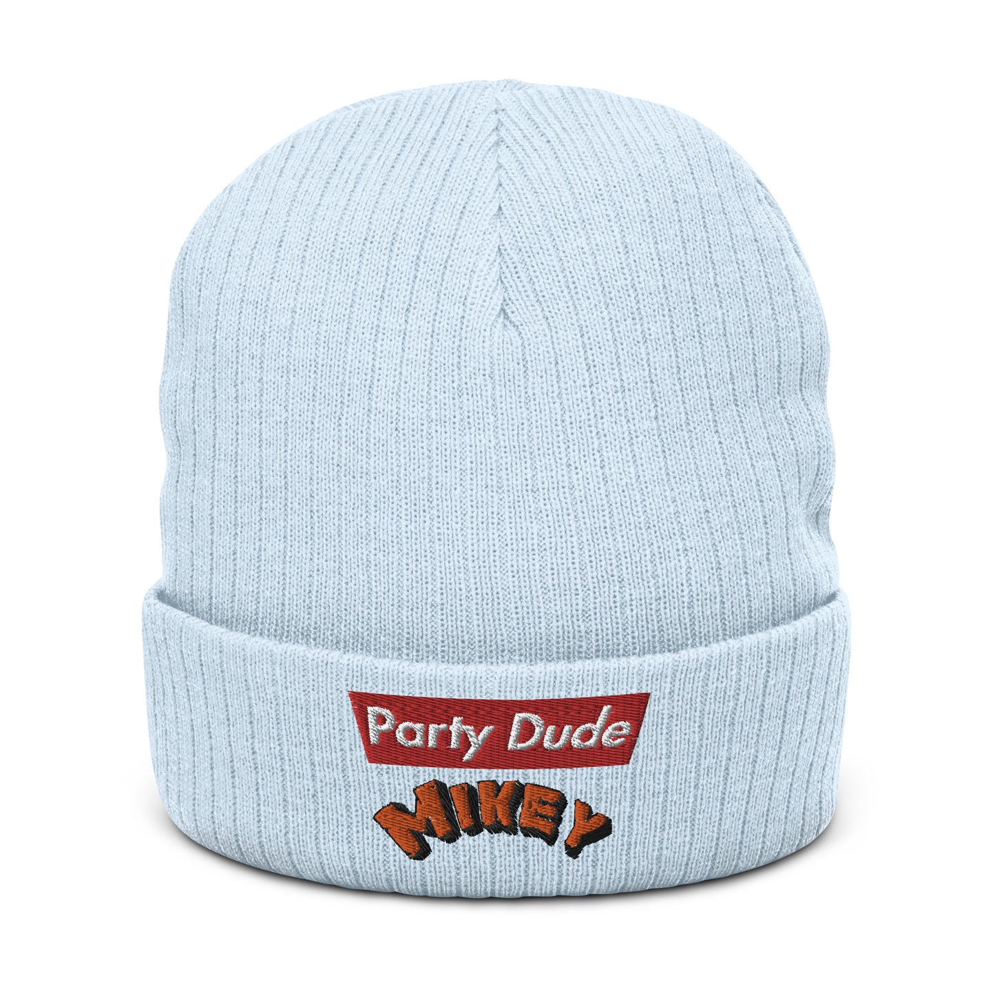 TMNT Mikey Party Dude Ribbed Knit Beanie