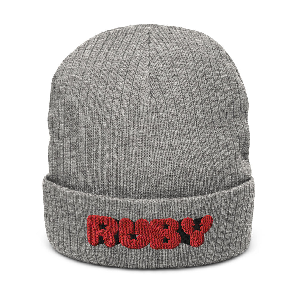 Ruby Steven Universe Recycled Cuffed Beanie