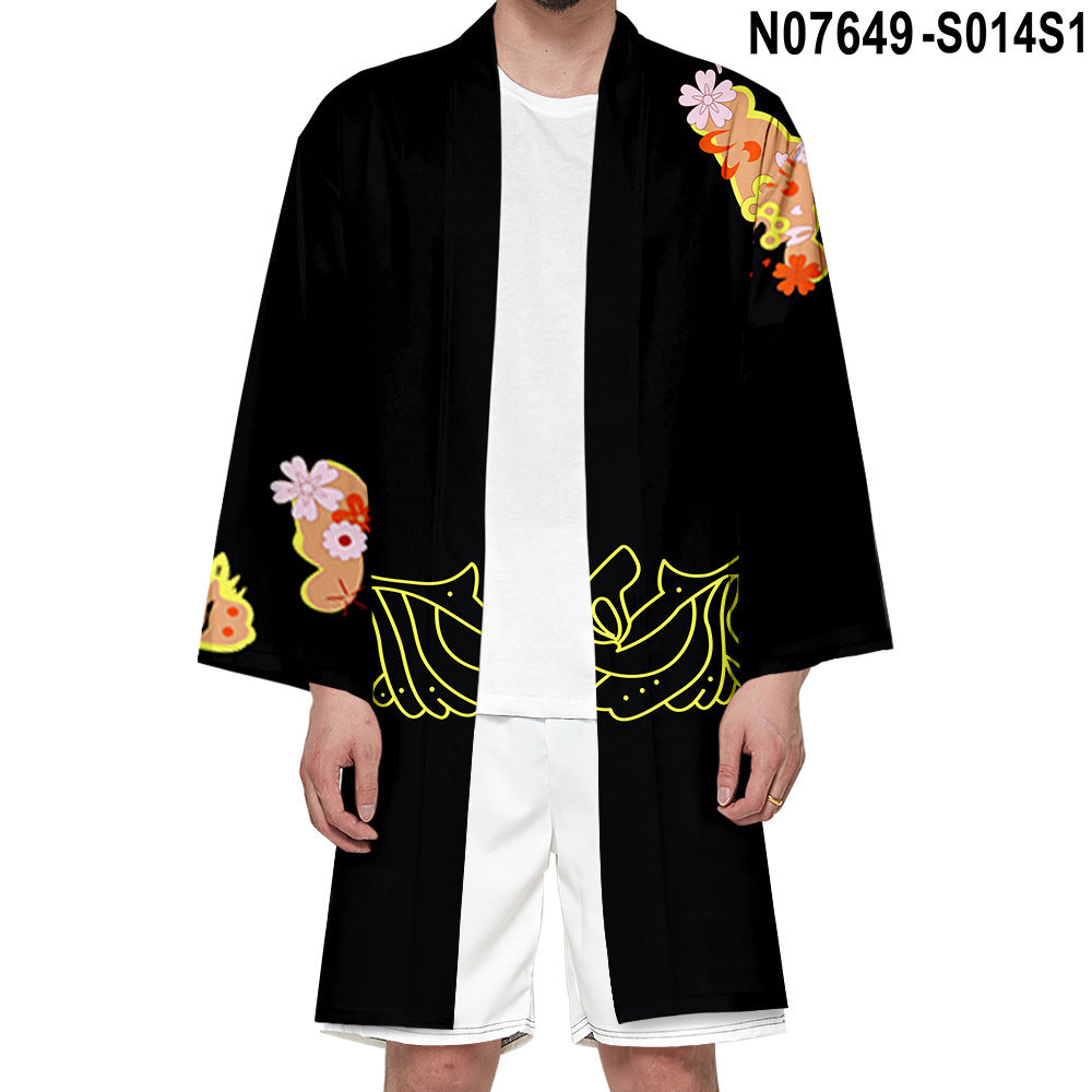 Cosplay Kimono Cardigan Long Cloaks