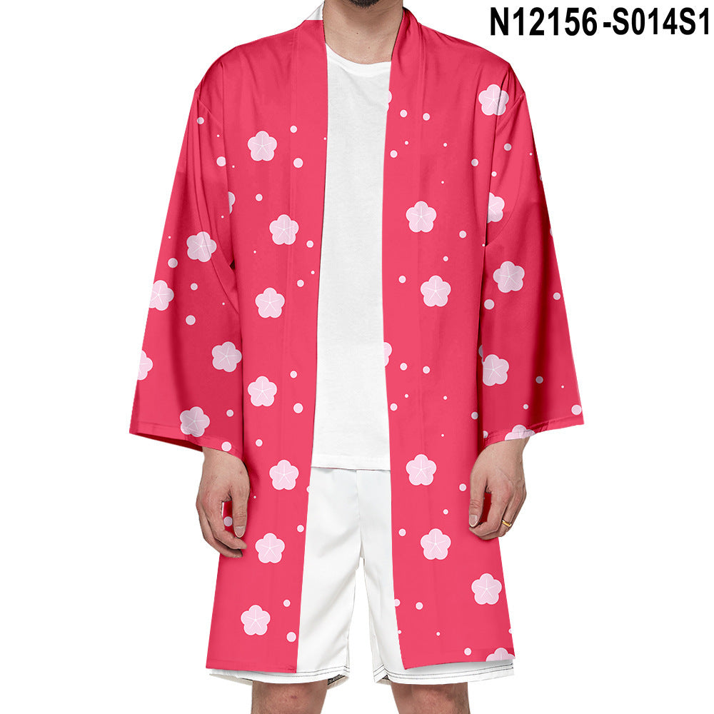 Cosplay Kimono Cardigan Long Cloaks