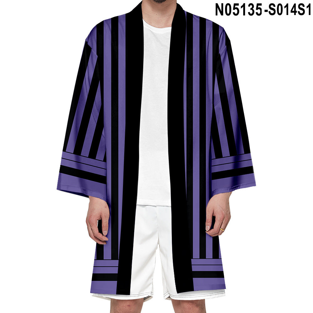 Cosplay Kimono Cardigan Long Cloaks