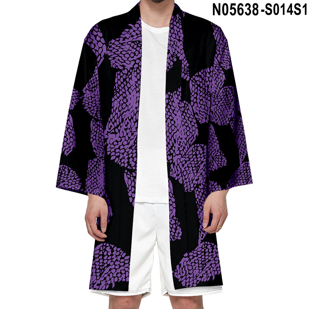 Cosplay Kimono Cardigan Long Cloaks