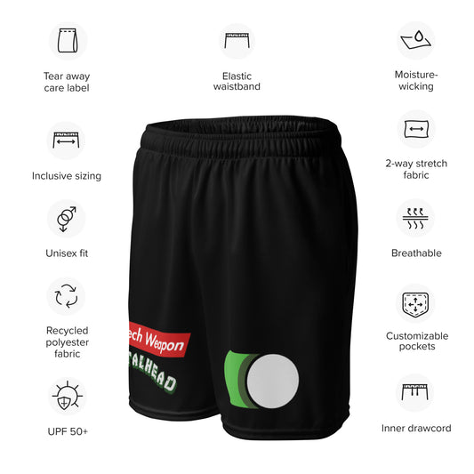 TMNT Metalhead Hi-Tech Weapon Mesh Shorts