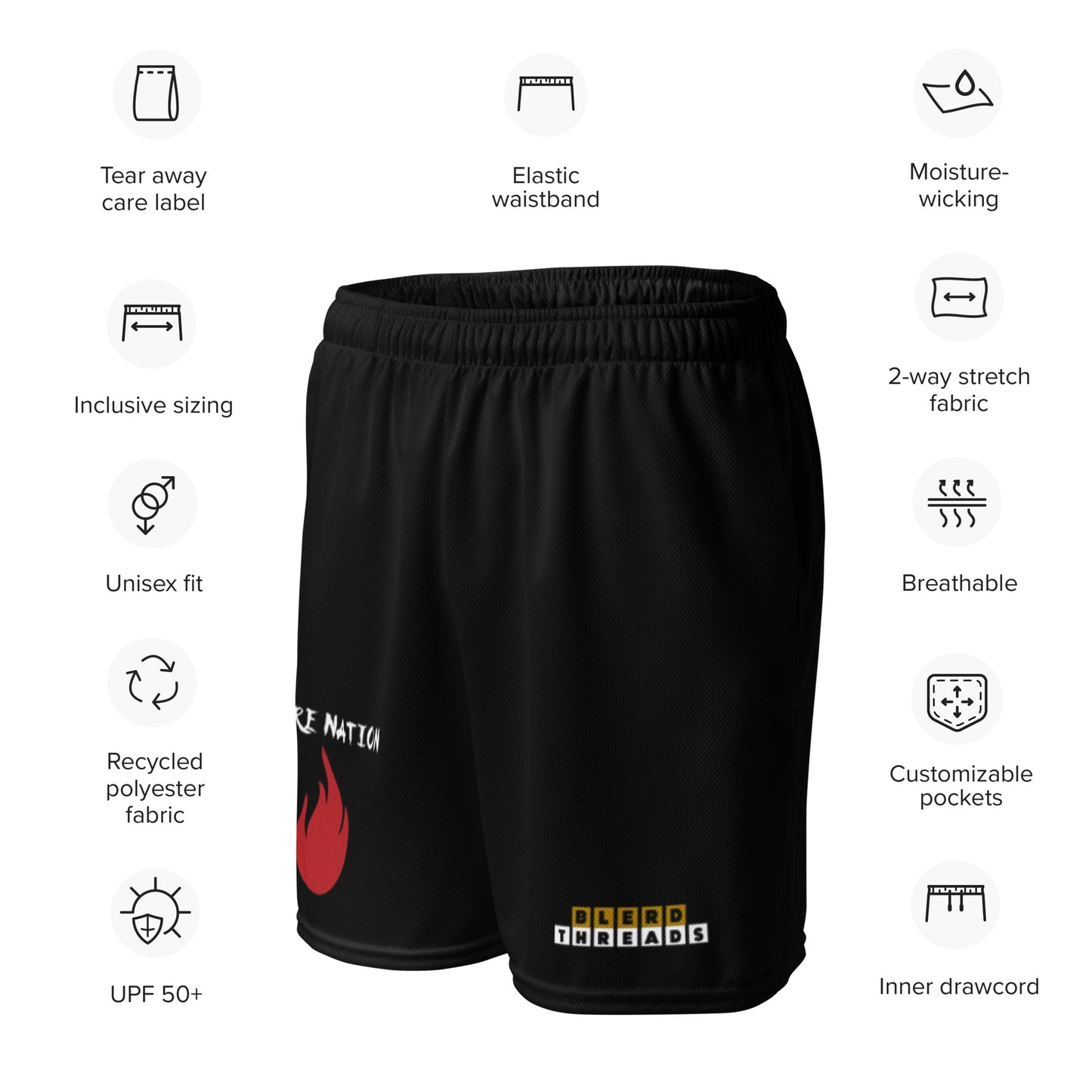 Fire Nation Crew Mesh Shorts