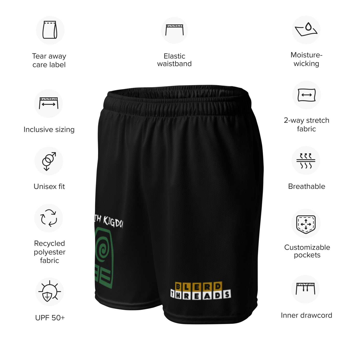 Earth Kingdom Crew Mesh Shorts