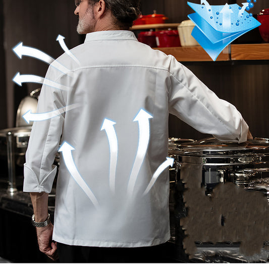 Chef Workwear Long Sleeve Men Baking Clothes