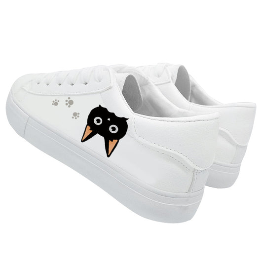 Anime cat hand-painted casual sneakers