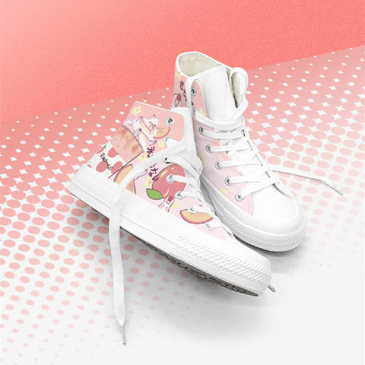 Japanese Women's High Top Canvas Shoes