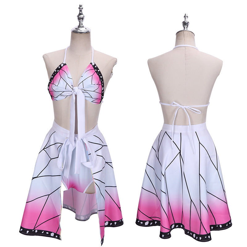 Female Anime Butterfly Bikini Swimsuit