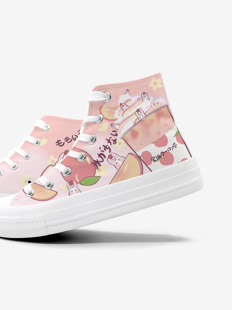 Japanese Women's High Top Canvas Shoes