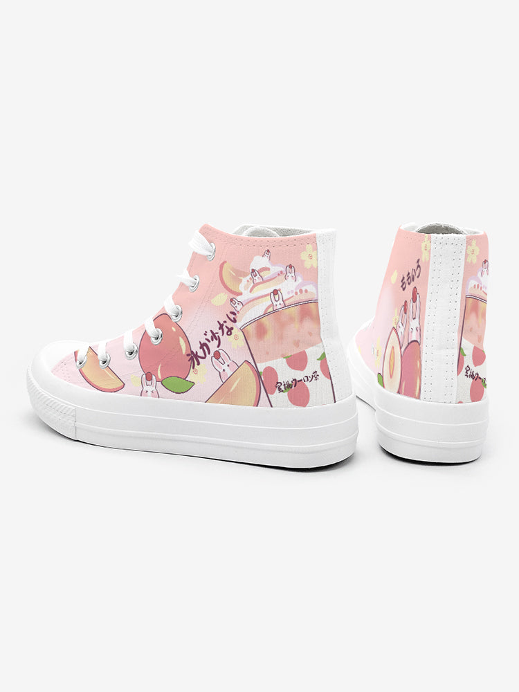 Japanese Women's High Top Canvas Shoes