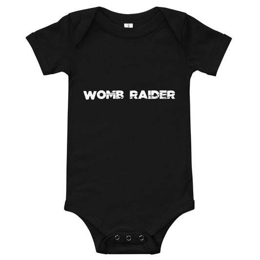 Womb Raider Baby short sleeve one piece