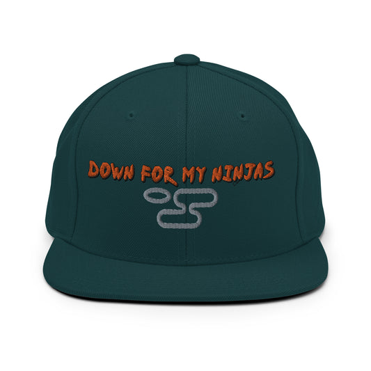 Down For My Ninjas Hidden Cloud Snapback Hat