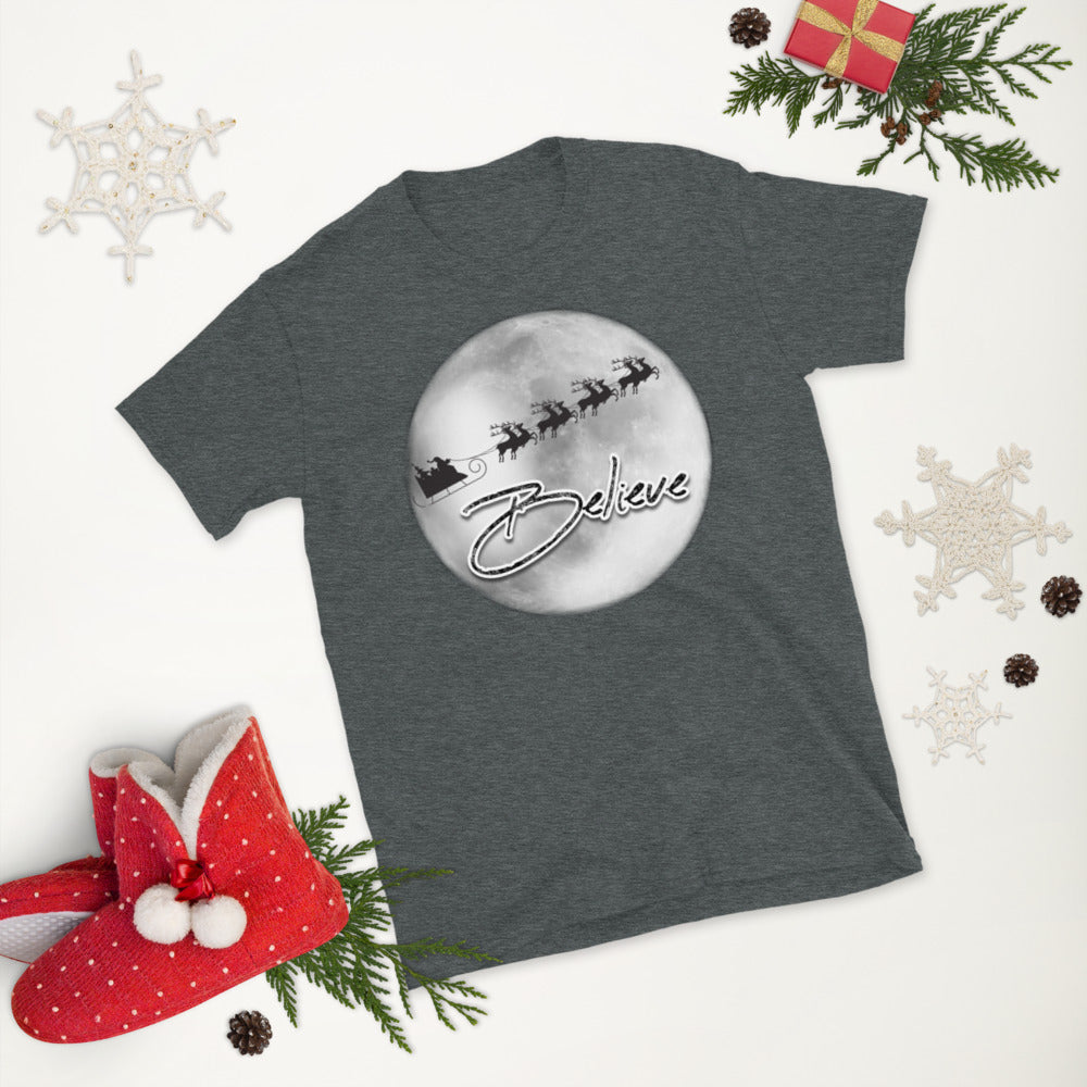 Santa Believe Short-Sleeve Unisex T-Shirt