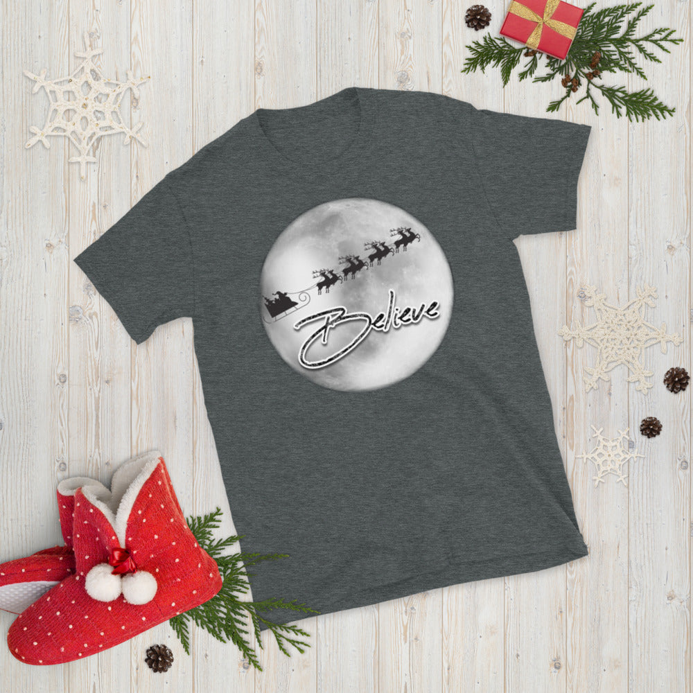 Santa Believe Short-Sleeve Unisex T-Shirt