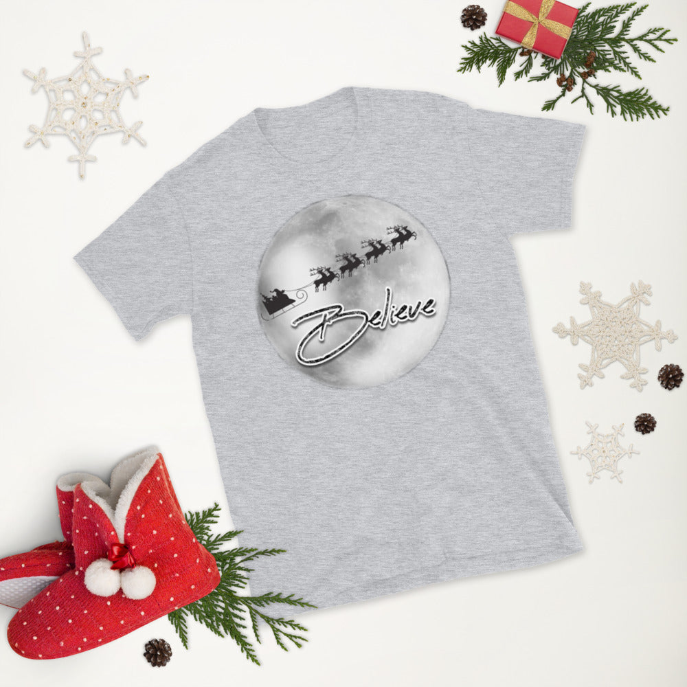 Santa Believe Short-Sleeve Unisex T-Shirt