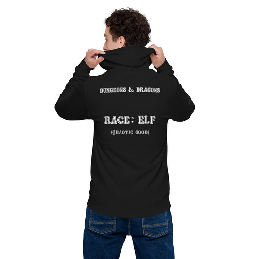 D&D ELVEN Race Zip Hoodie